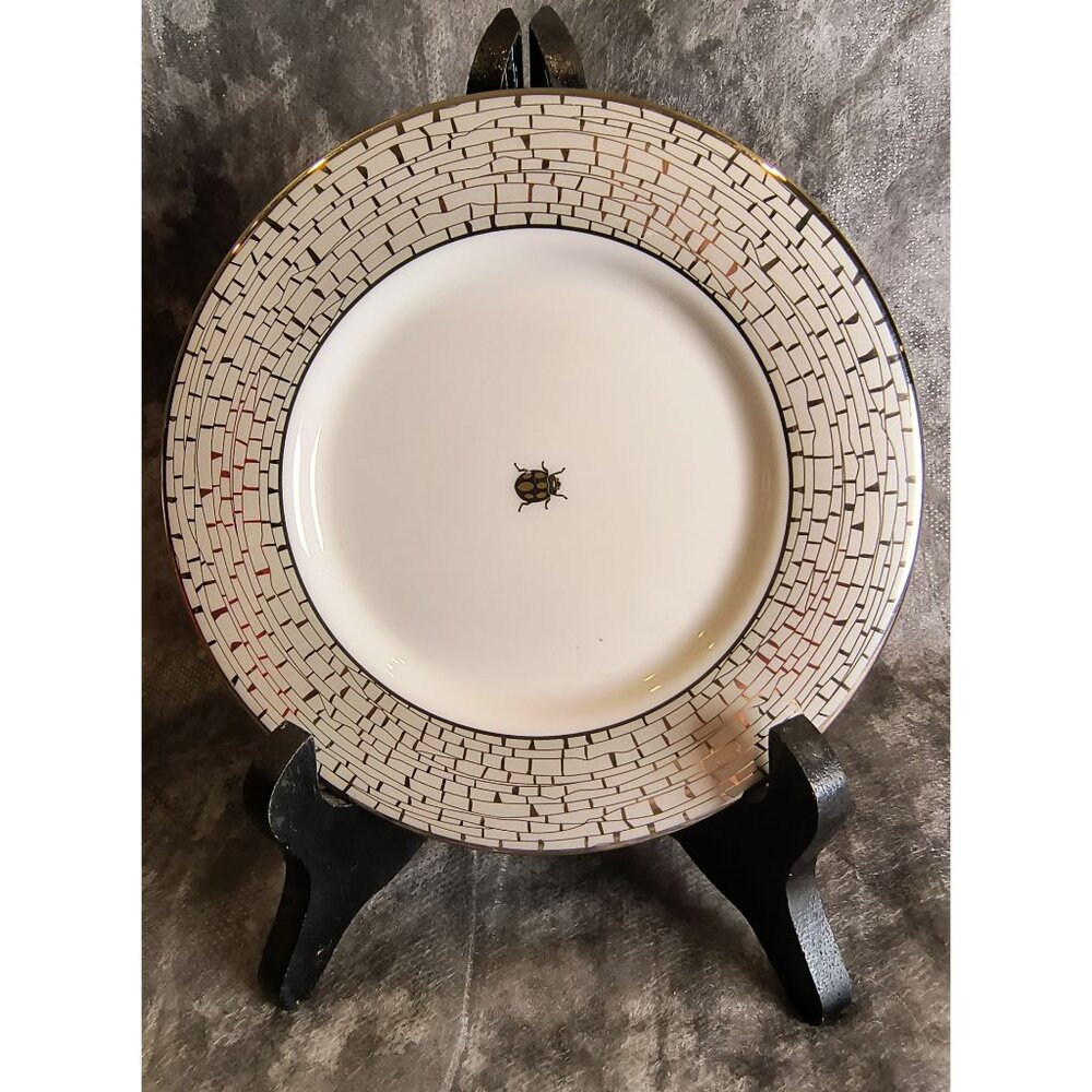 Retired Kate Spade Lenox Larabee Road 5.75" Accent Plate Porcelain Elegant Beetl